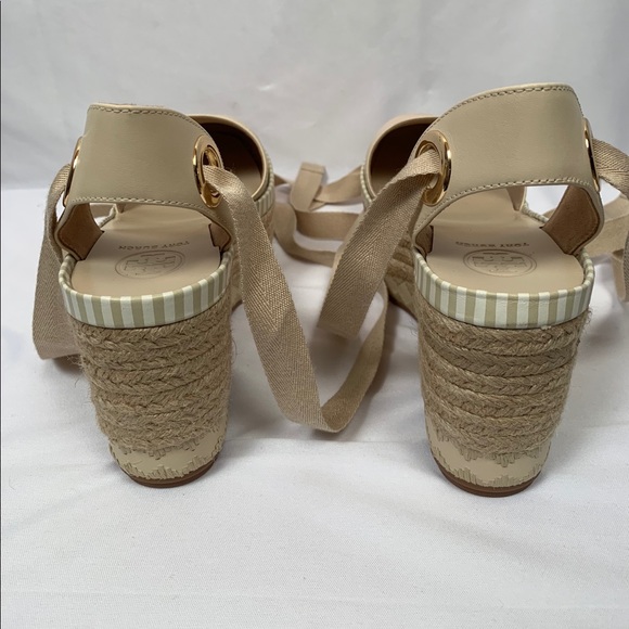 New Tory Burch Espadrille Platform Sandal Shoes - Picture 6 of 8